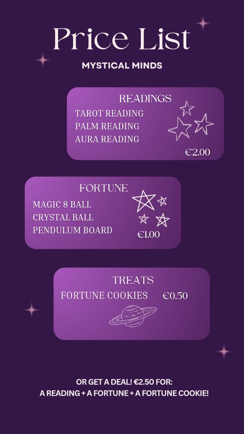 Stall media for Mystical Minds